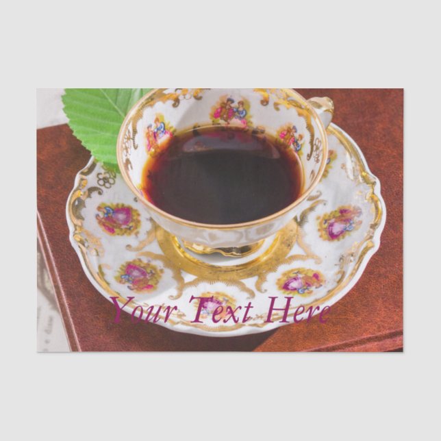 Time for Tea Design Tissue Paper (Front)