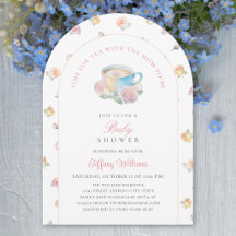 Time For Tea Elegant Floral Tea Party Baby Shower