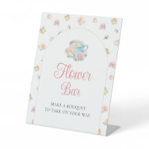 Time For Tea Floral Garden Baby Shower Flower Bar