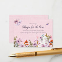 Time For Tea Party Watercolor Flower Bridal Shower