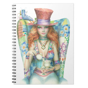 Time for Tea, The Mad Hatter Spiral Notebook
