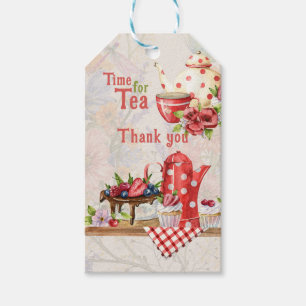 Time for Tea! Vintage Retro Afternoon Tea Party Gift Tags