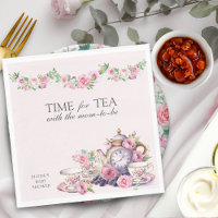 Time for Tea with Mum to Be Vintage Teapot Floral