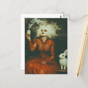Time For Tea With the White Rabbit Postcard