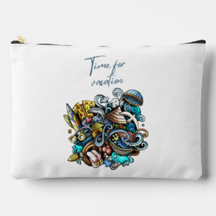 time for vacation accessory pouch