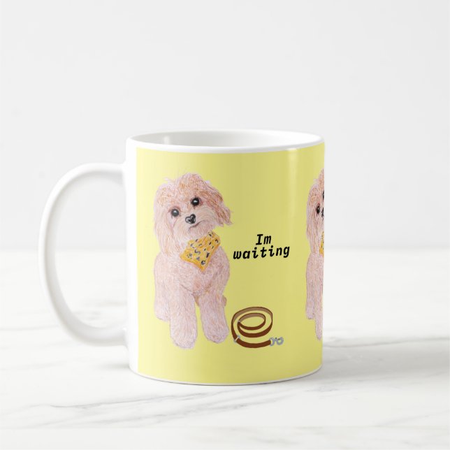 Time for walkies Dog Coffee Mug (Left)