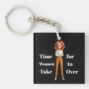 Time For Women Keychain
