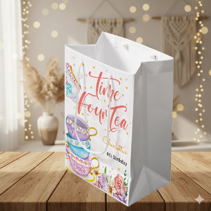 Time four tea, forth tea birthday medium gift bag