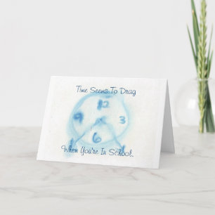 "Time" Graduation Watercolor Card