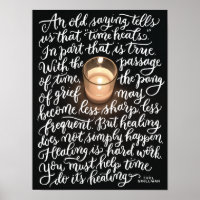 Time Heals Hand-lettered Art