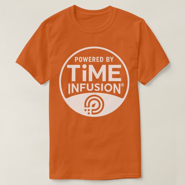 TiME INFUSION white circle T-Shirt (Design Front)