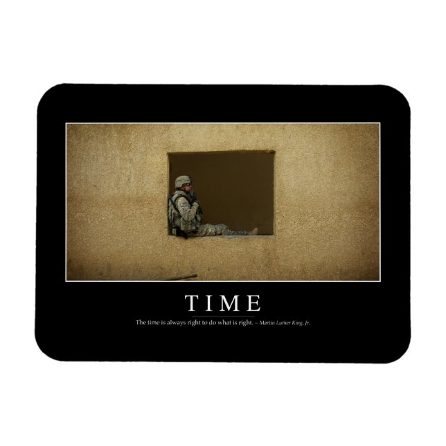 Time: Inspirational Quote Magnet (Horizontal)