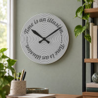 Time Is an Illusion – Black and White Op Art