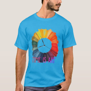 Time Is Art – Flow of Creative Existence Concept T-Shirt