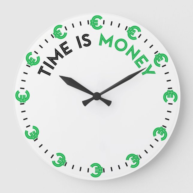 Time is money large clock (Front)