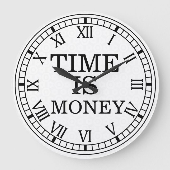 Time Is Money Wall Clock (Front)