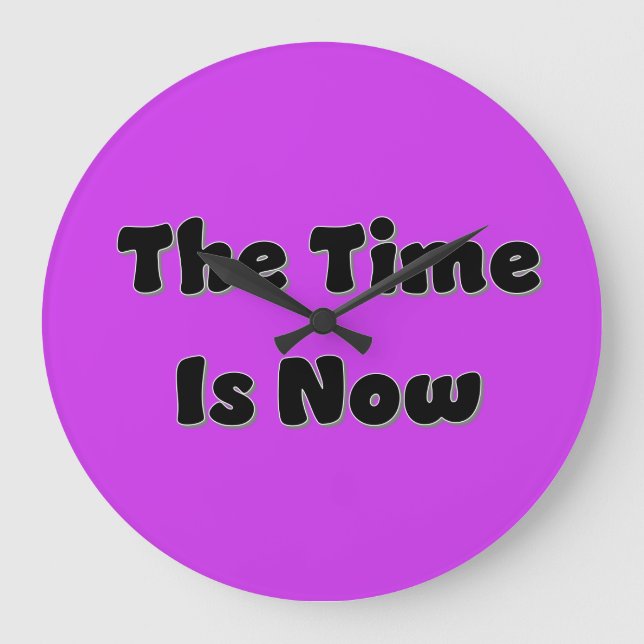 Time is Now Wall Clock (Front)