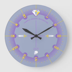 Time Is The Ruler of All Things Large Clock