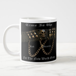 Time is Up For The New World Order Large Coffee Mug
