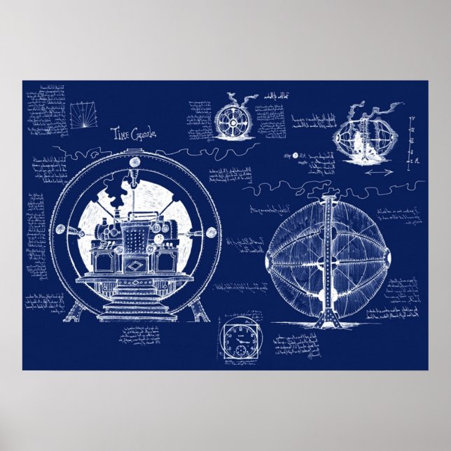 Time Machine Blueprints Poster (Front)