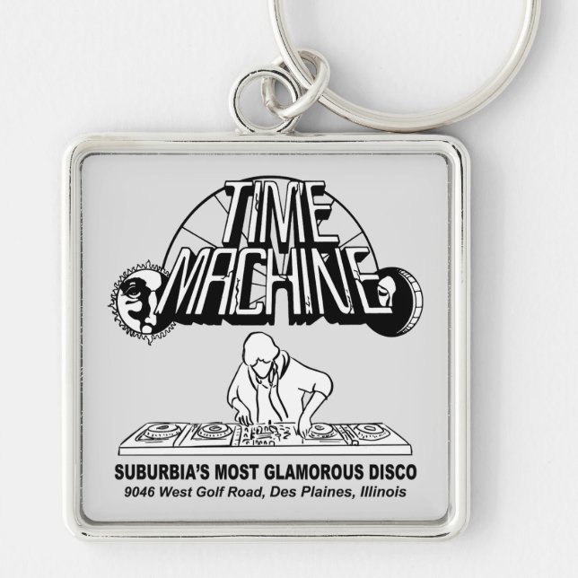 Time Machine Disco, Des Plaines (Niles), IL Key Ring (Front)