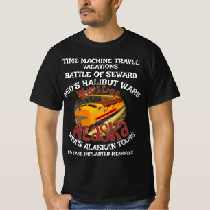 TIME MACHINE TRAVEL ALASKA HALIBUT WARS T-Shirt
