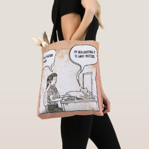Time Management Cat Tote Bag