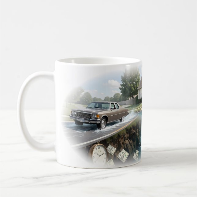 Time, Money and Change Mug (Left)