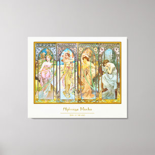 Time of the Day - Alphonse Mucha Canvas Print