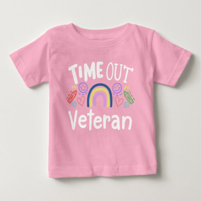 Time Out Veteran Baby T-Shirt (Front)