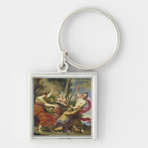 Time Overcome by Youth and Beauty Key Ring