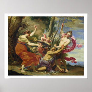 Time Overcome by Youth and Beauty Poster