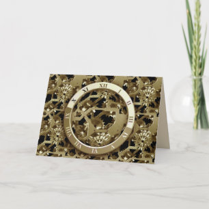 time piece greeting card