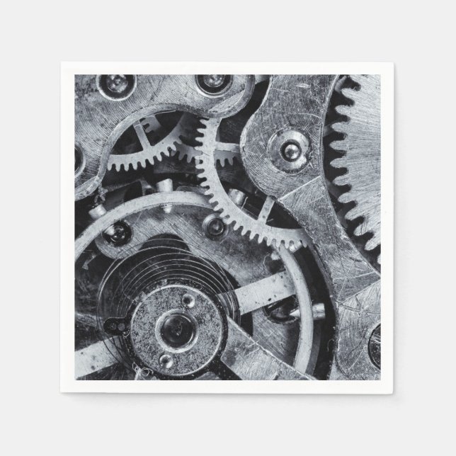 Time Piece Mechanics Napkin (Front)