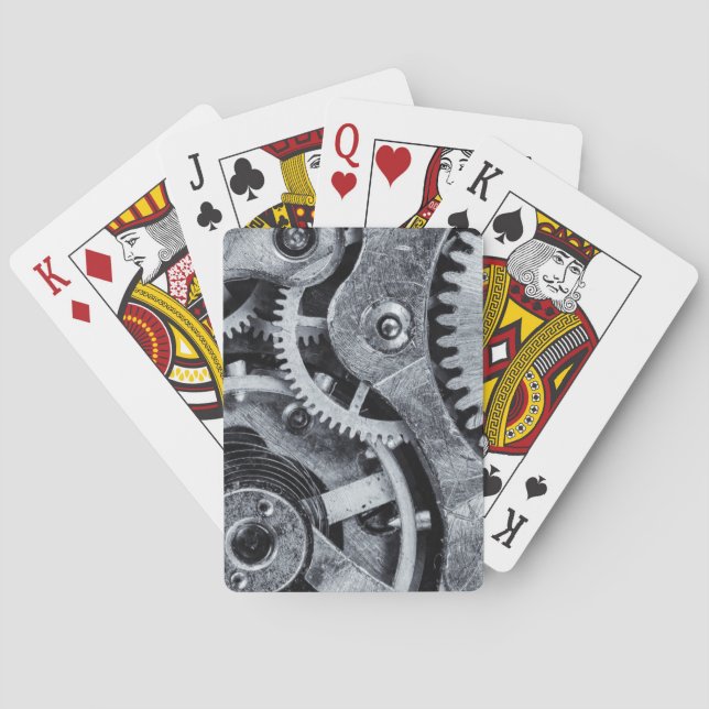 Time Piece Mechanics Playing Cards (Back)