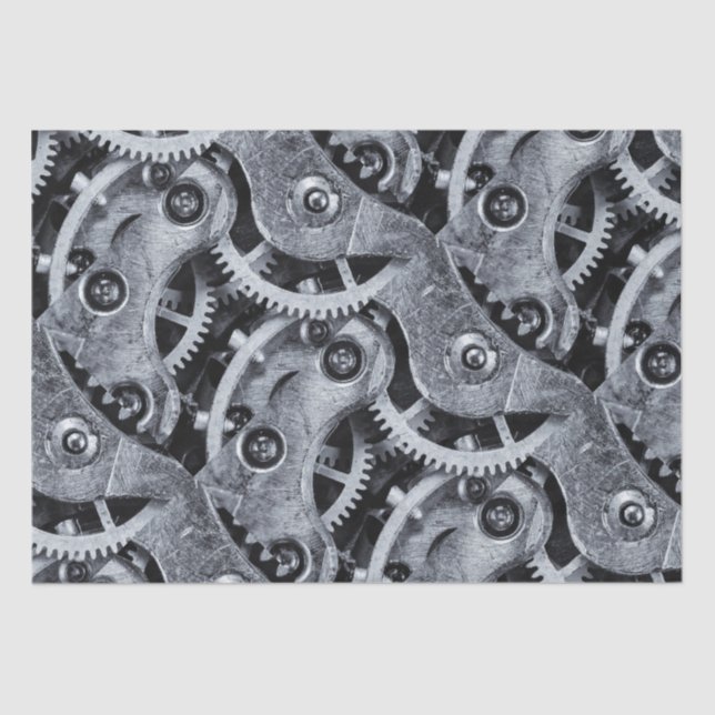 Time Piece Mechanics Tissue Paper (Front)