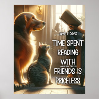 Time Spent Reading with Friends Poster