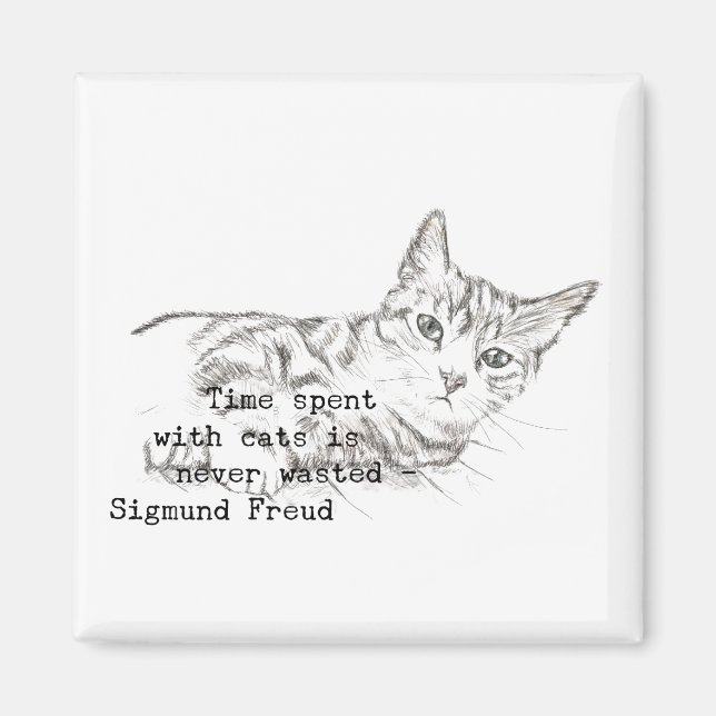 Time Spent with Cats . . . Magnet (Front)