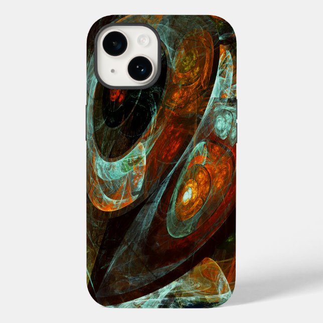 Time Split Abstract Art Case-Mate iPhone Case (Back)