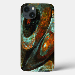 Time Split Abstract Art iPhone 13 Case