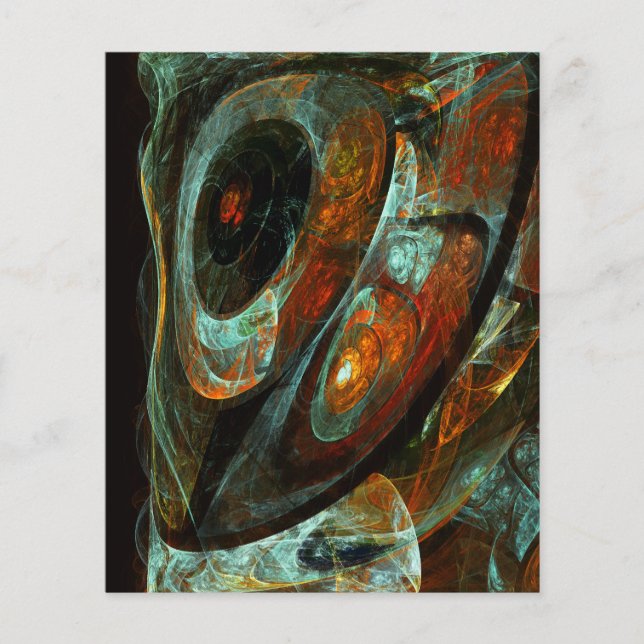Time Split Abstract Art Flyer (Front)