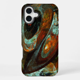 Time Split Abstract Art iPhone 16 Plus Case