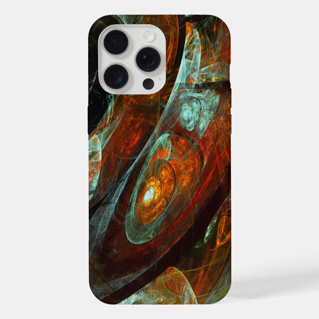 Time Split Abstract Art iPhone Case (Back)