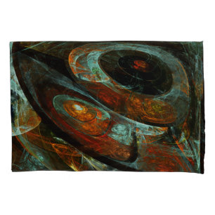 Time Split Abstract Art Pillowcase
