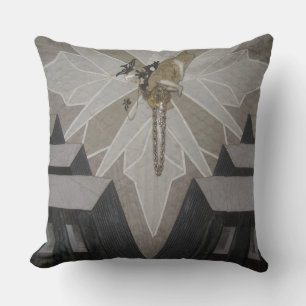Time square leather look pillow