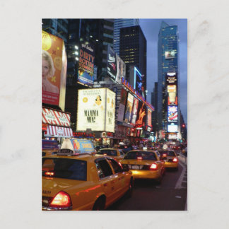 Time Square Taxis Postcard