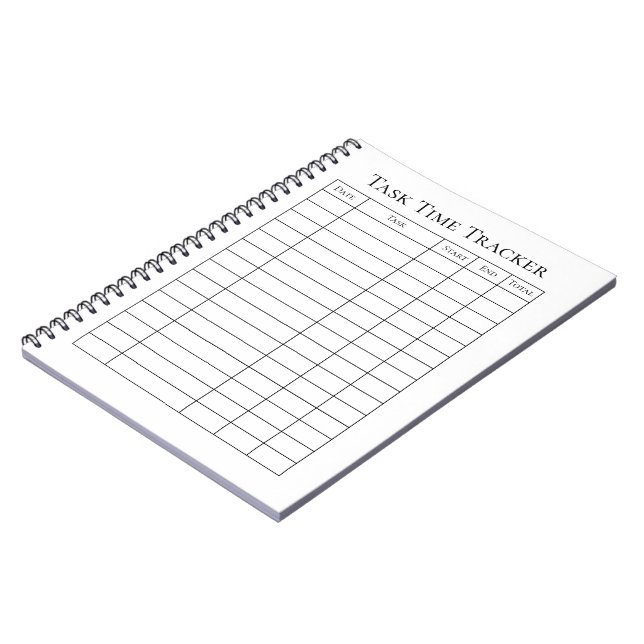 Time Task Tracker Notebook (Left Side)