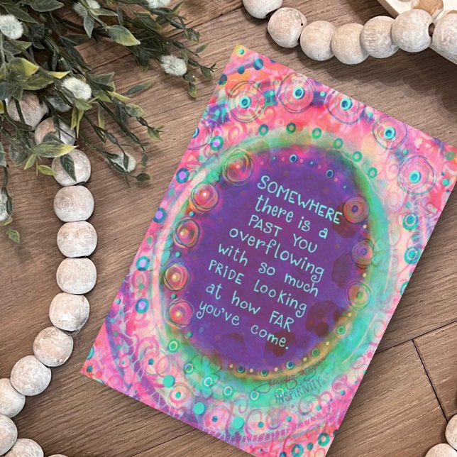 Time to be Proud Girly Pink Pretty Floral Card (Creator Uploaded)