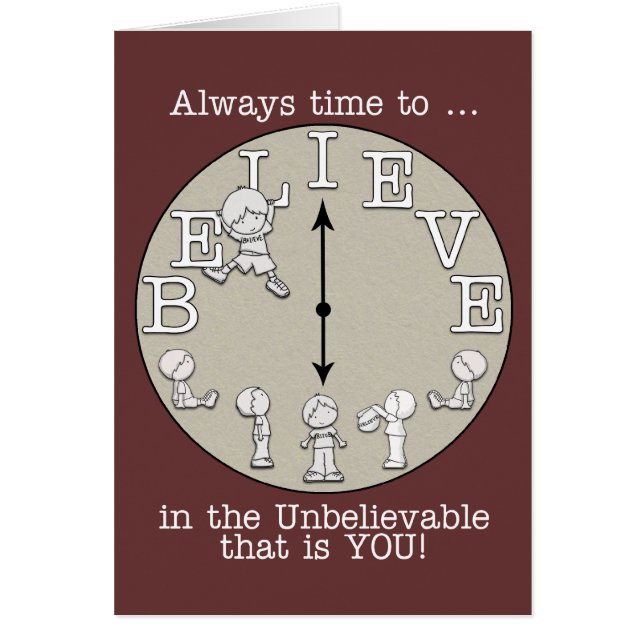 Time To Believe-Little Boy and Clock (Front)