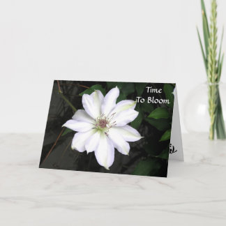 Time To Bloom  Graduation Card